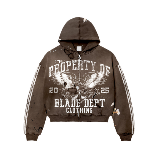 BLADE DEPT Brown Hoodie